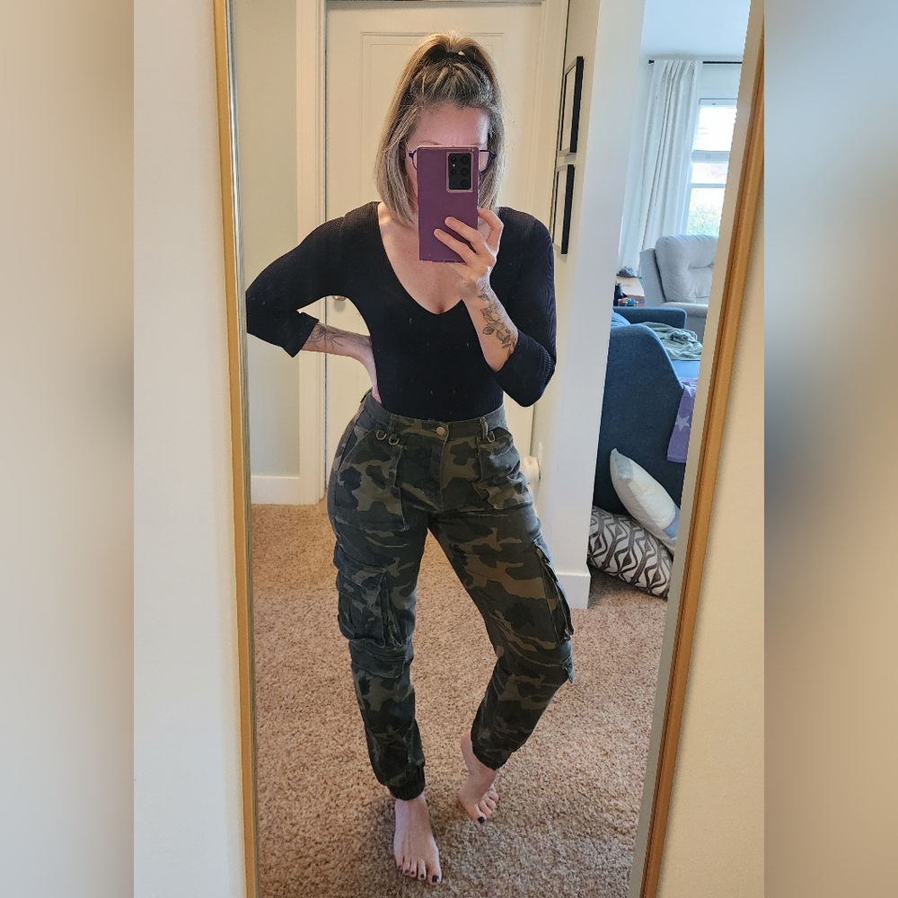 Fashion Nova Utility Cargo Pants - Sz S